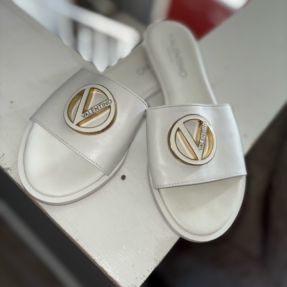 Valentino White Sandals Chic and Comfortable